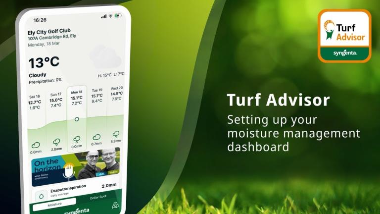 Turf Advisor App: Setting up your moisture management dashboard
