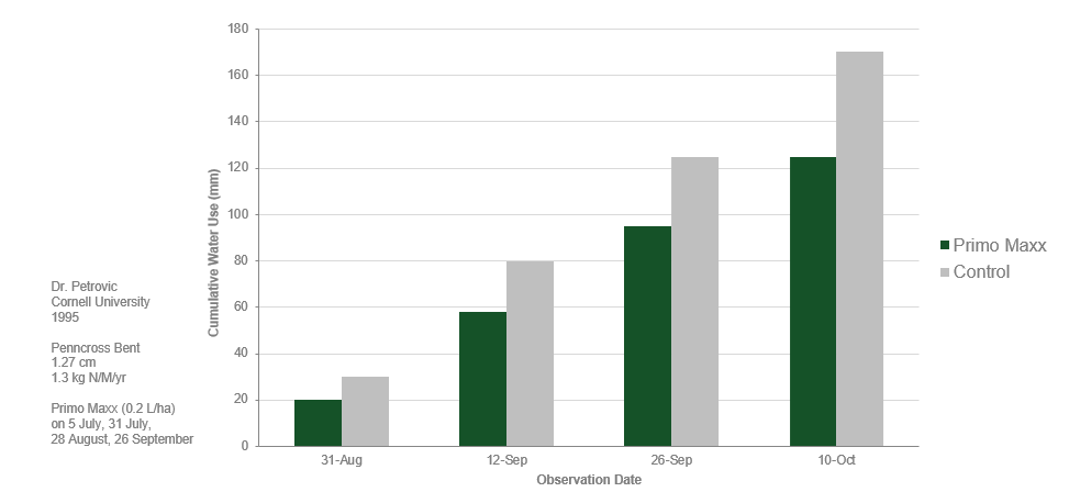 cumulative water use