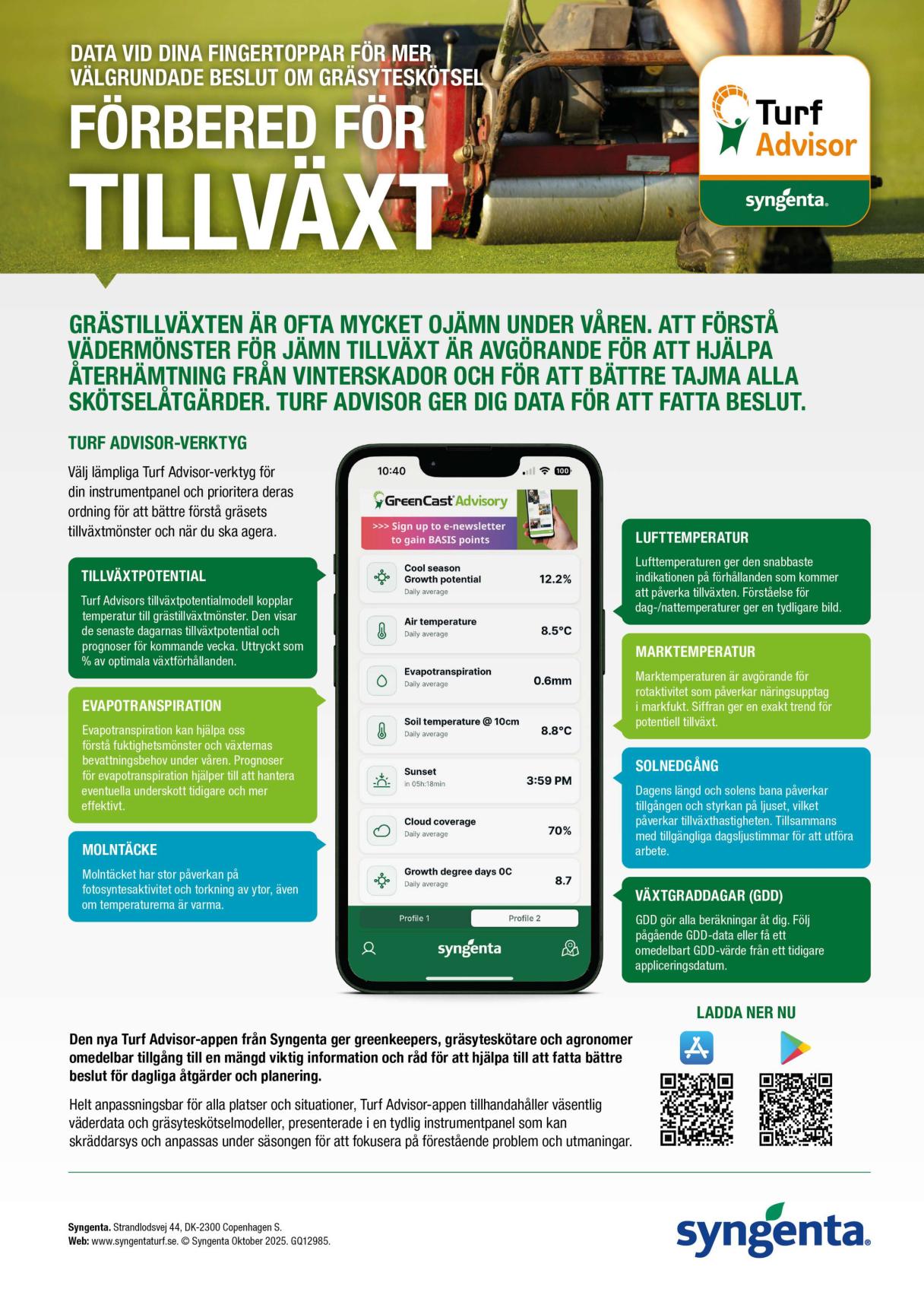 Turf Advisor - Tillväxt